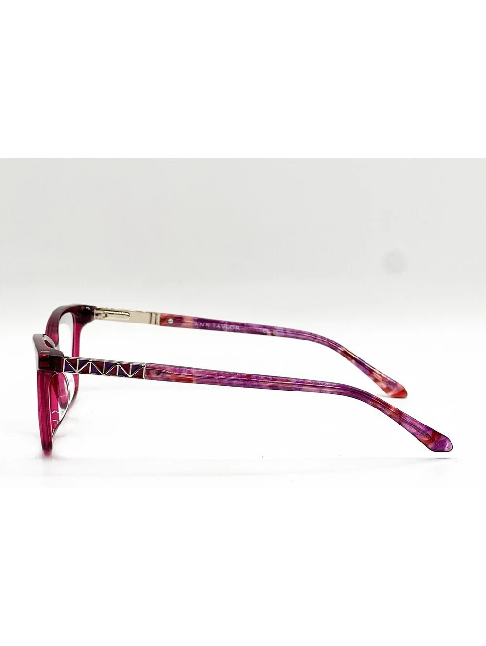 Ann Taylor At351Cp C03 Transparent Mulberry Eyeglasses W/ Clip 54-15-135